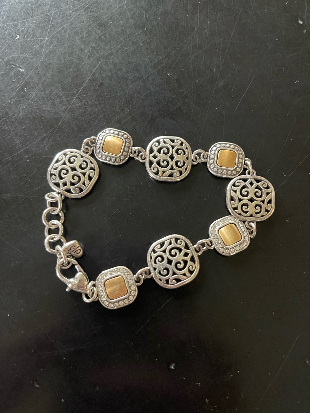 Brighton Shadow Play Two-Tone Crystal Bracelet